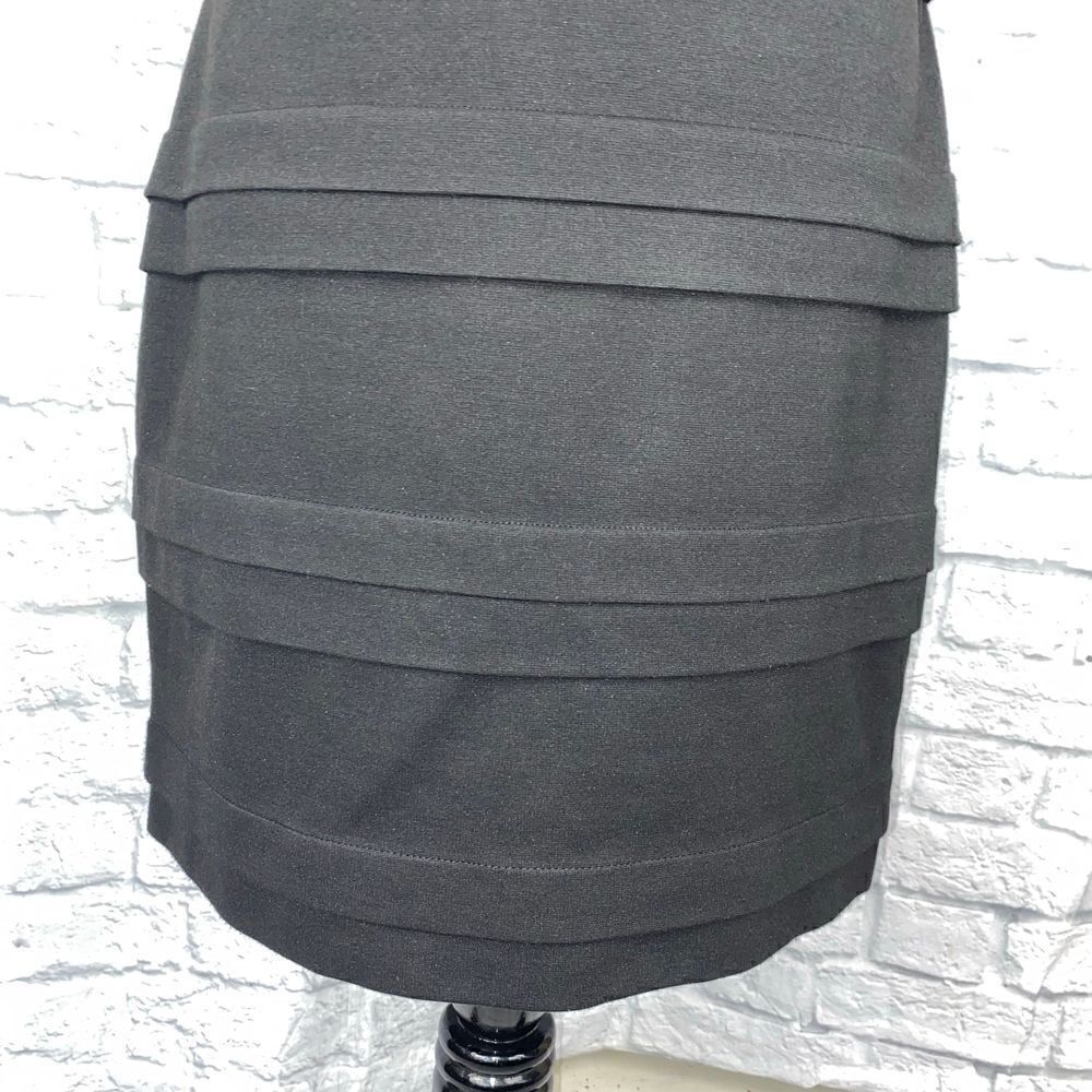Max and Cleo midi bodycon layered dress w/cap sleeves black sz 10 - Picture 2 of 12